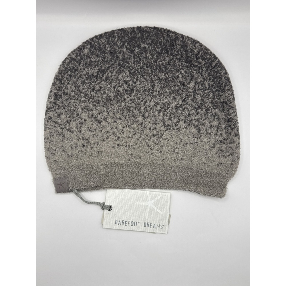 Barefoot Dreams CozyChic Lite Confetti Beanie Storm Gray‎ Dark Brown NWT